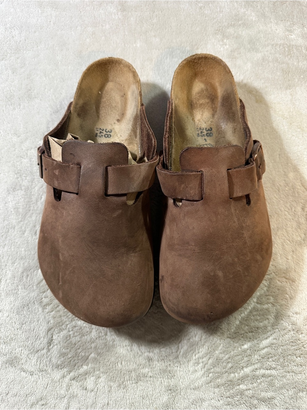 Birkenstock Brown Suede Clogs Ladies 7